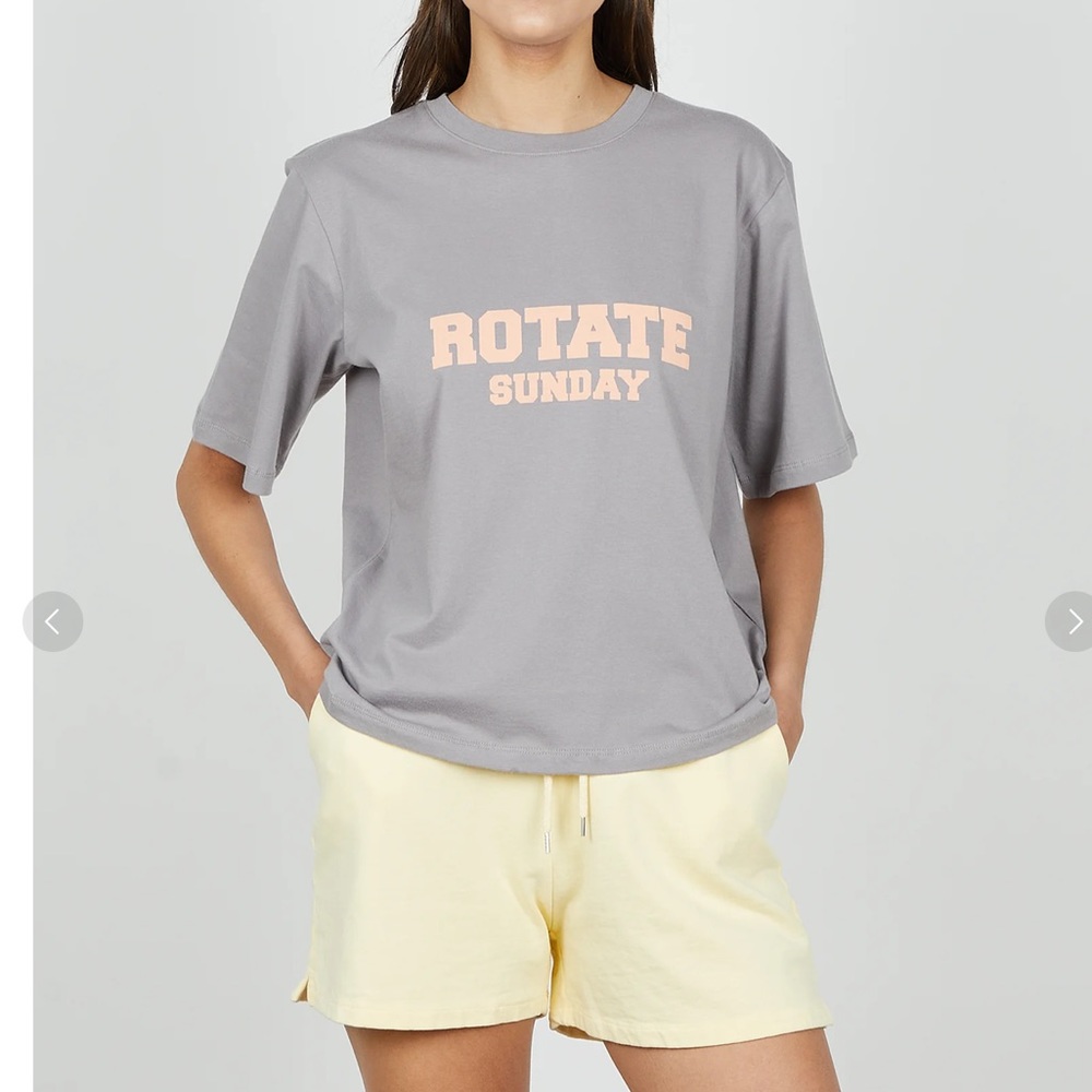 NWT ROTATE Aster logo-print T-shirt small size